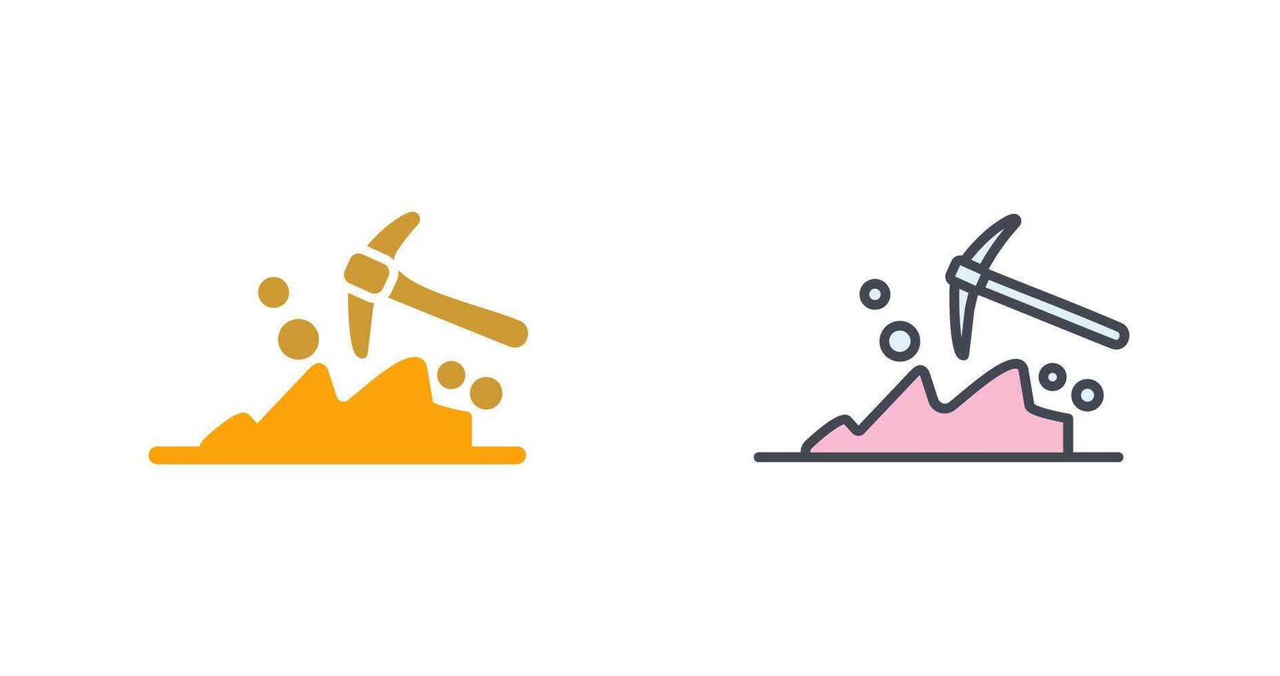 Mining Icon Design vector