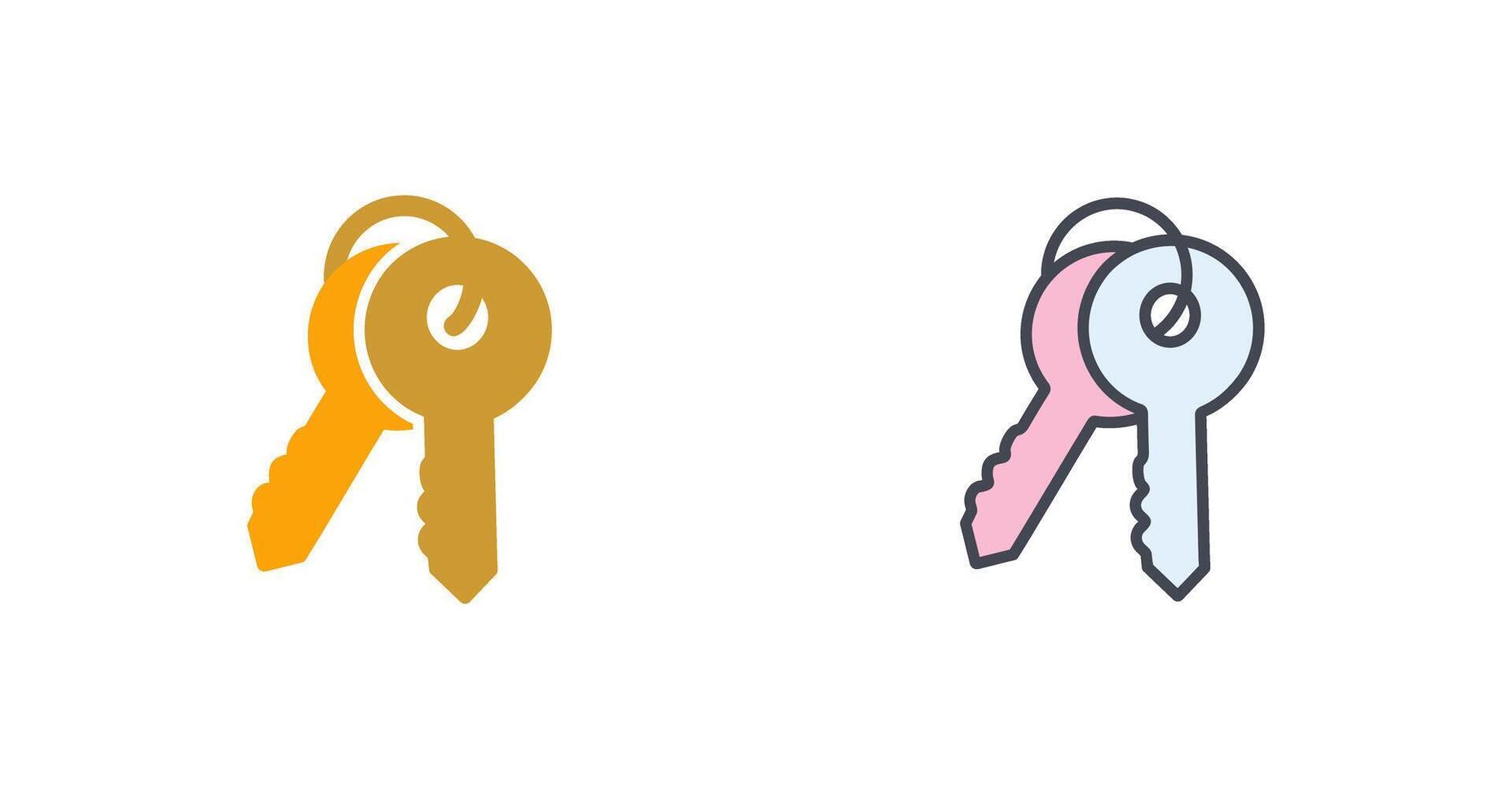 Keys Icon Design vector