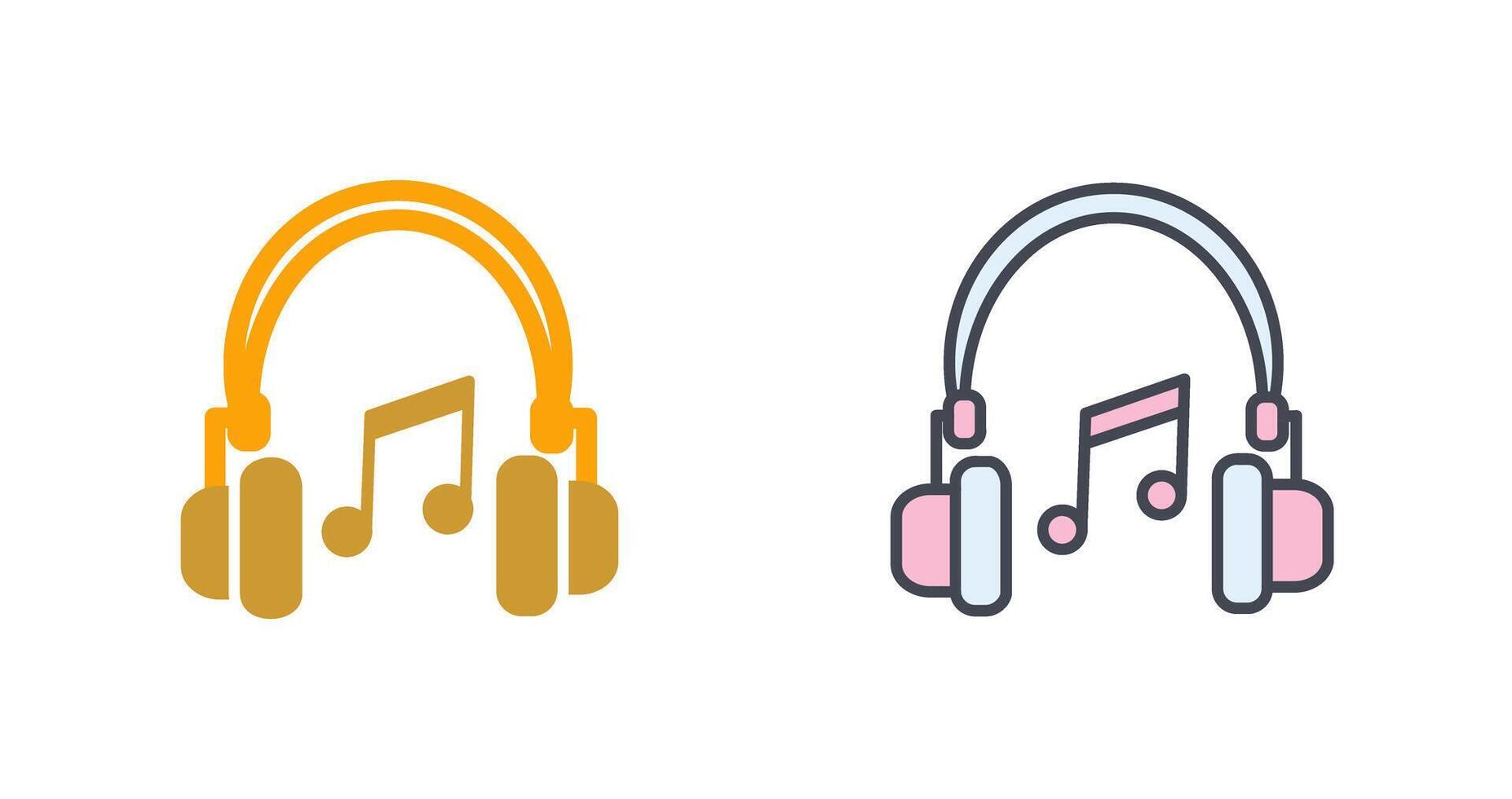 diseño de icono de auriculares vector