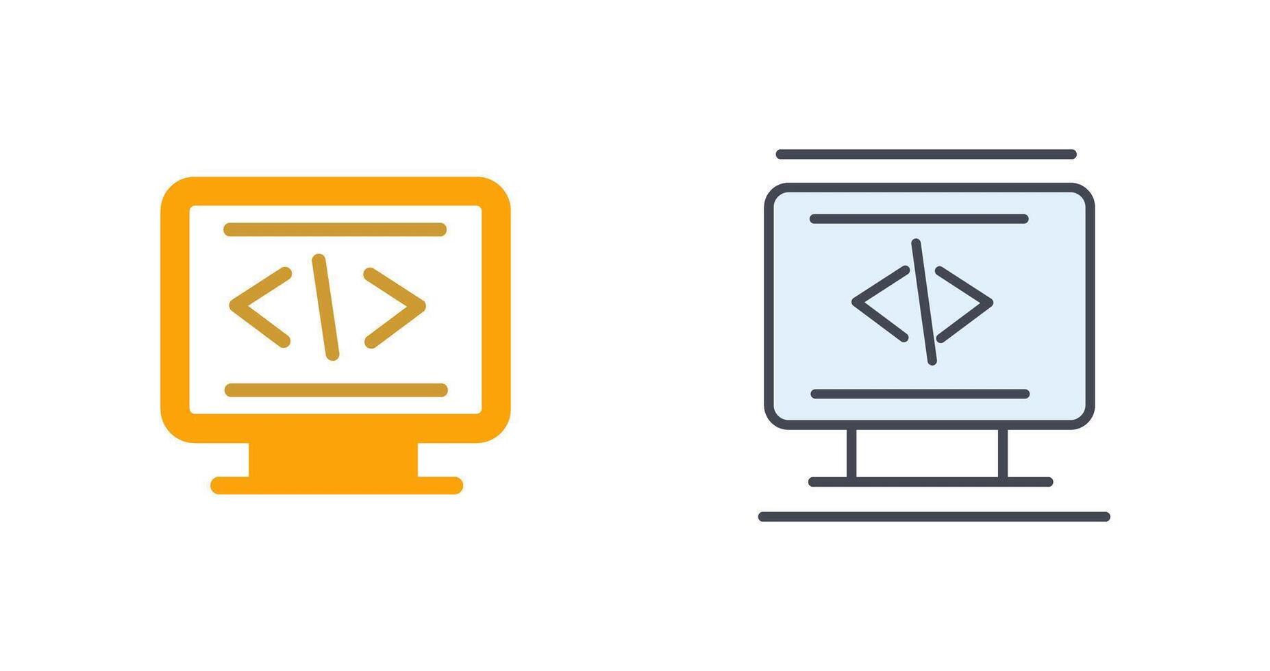 Coding Icon Design vector