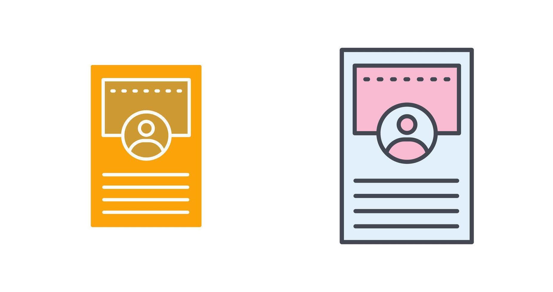 Profile Icon Design vector