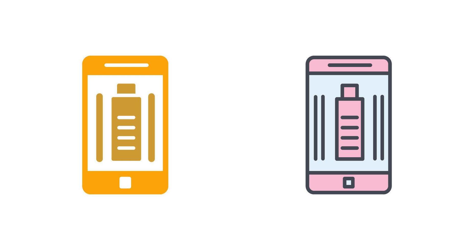 Mobile Battery Icon Design vector