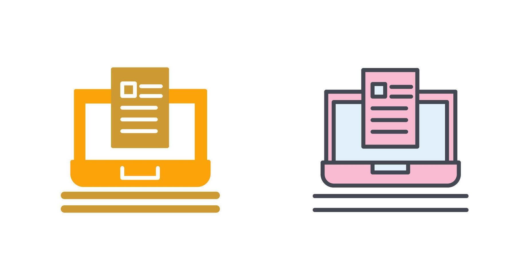 Blog Icon Design vector