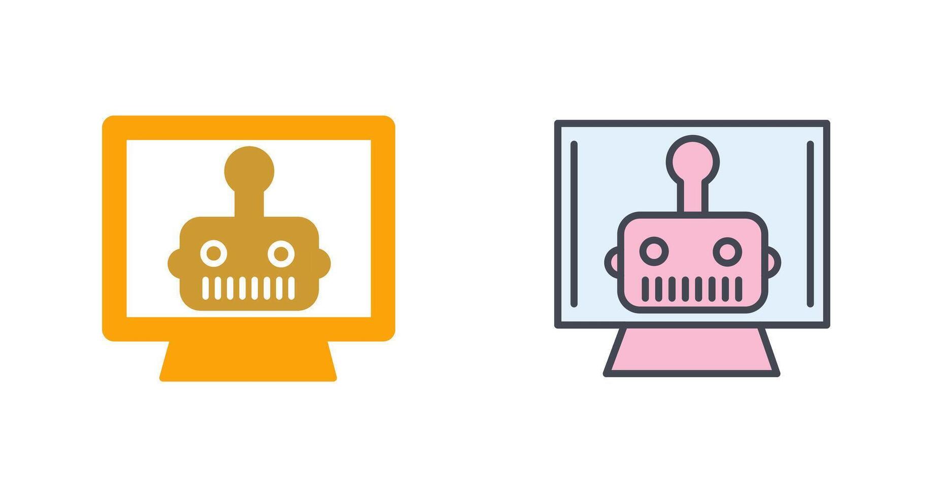 Artificial Bot Icon Design vector