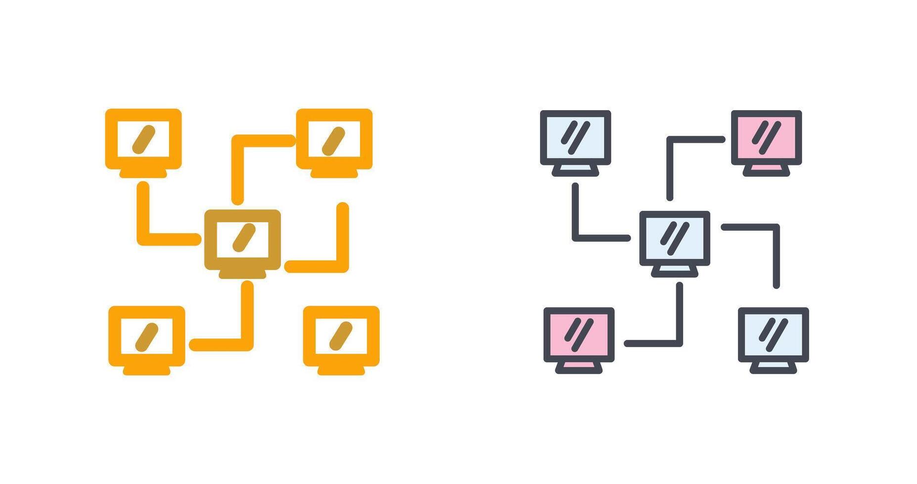 Network Icon Design vector