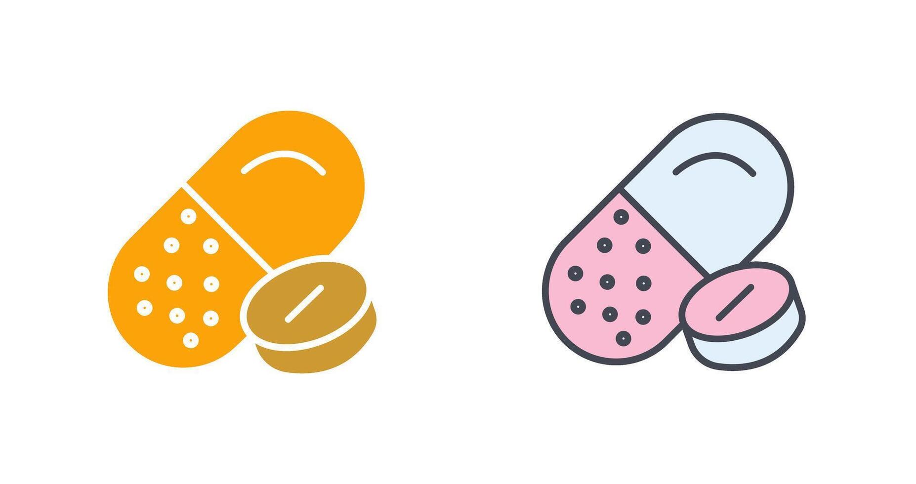 Pills Icon Design vector
