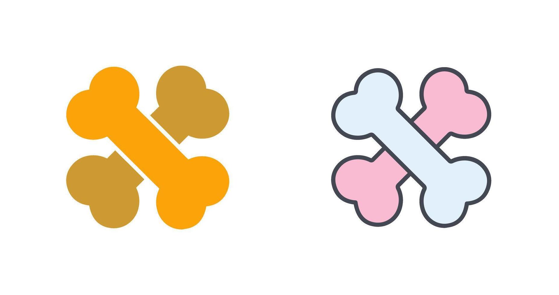 Bone Icon Design vector