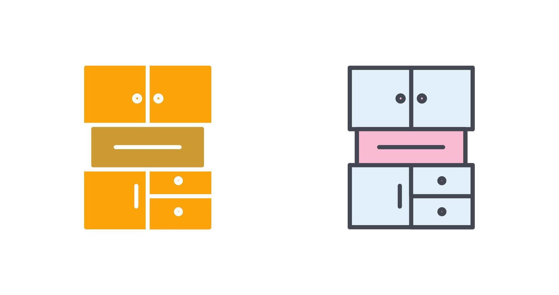 Cabinets Icon Design vector