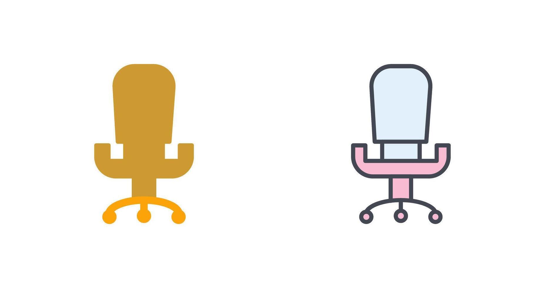 Office Chair III Icon Design vector