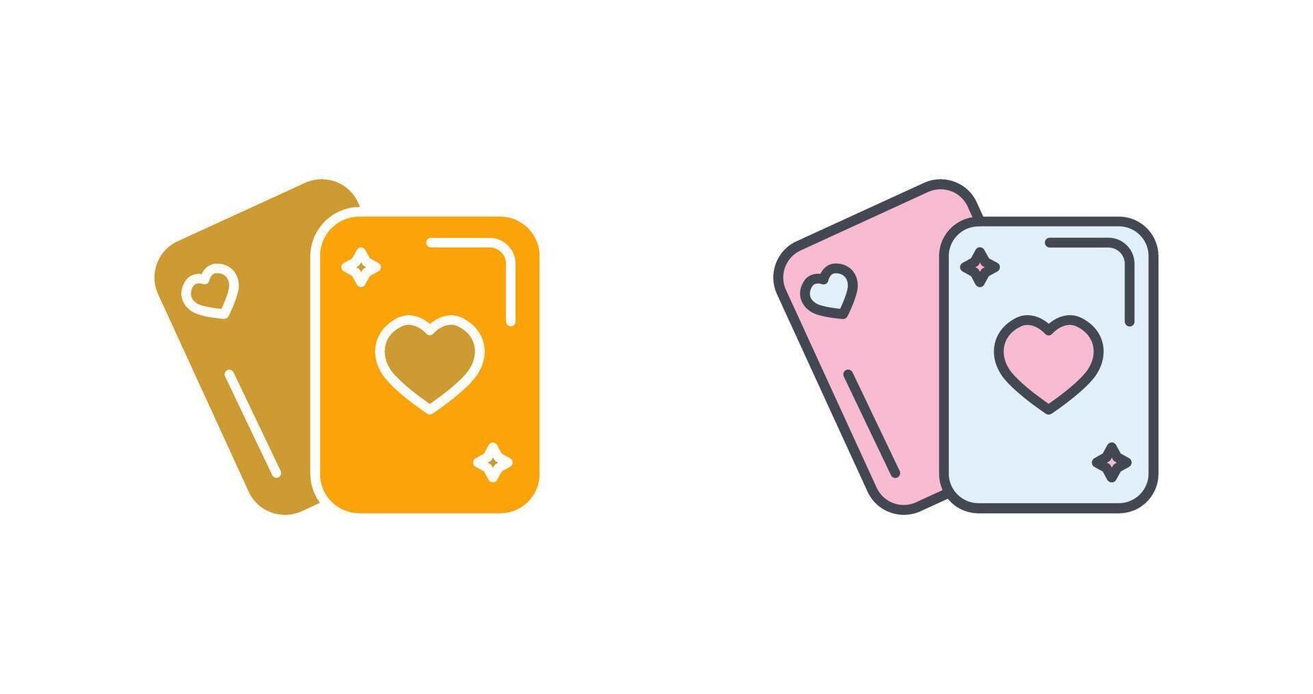 Playing Card Icon Design vector