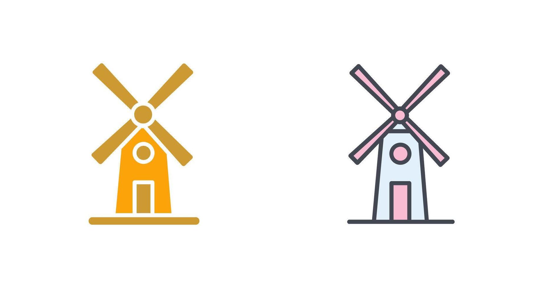 Windmill Icon Design vector