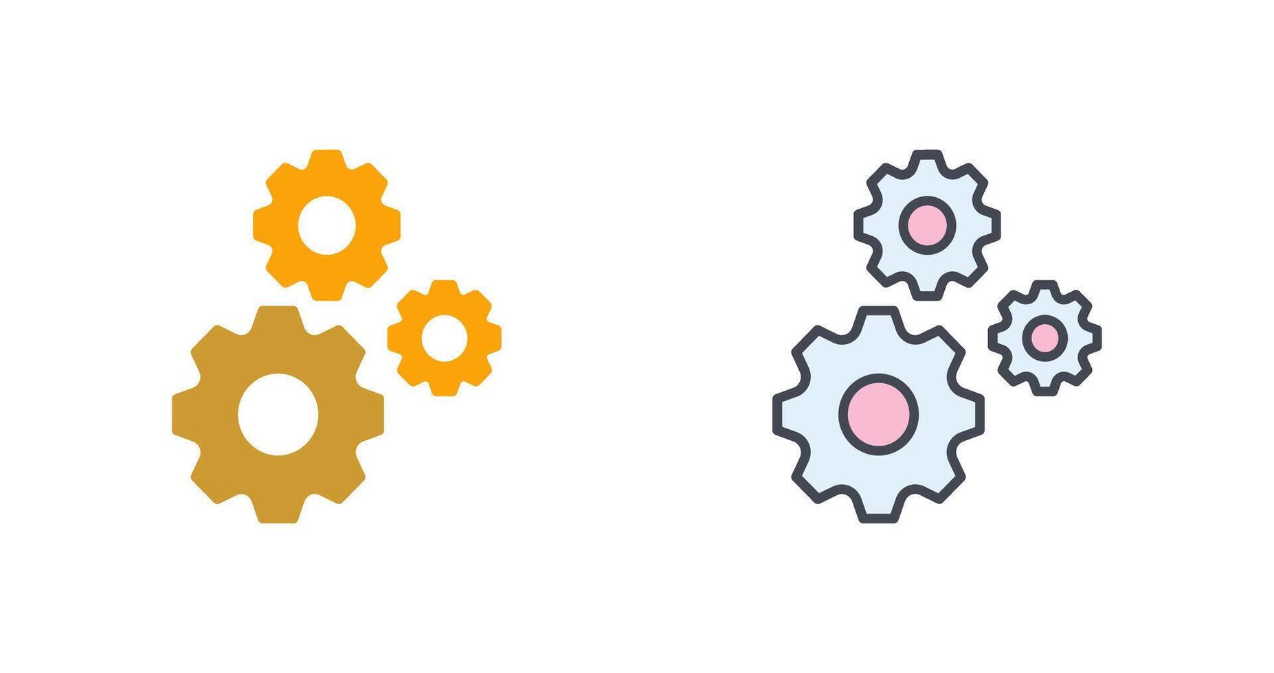 Multiple Cogwheels Icon Design vector