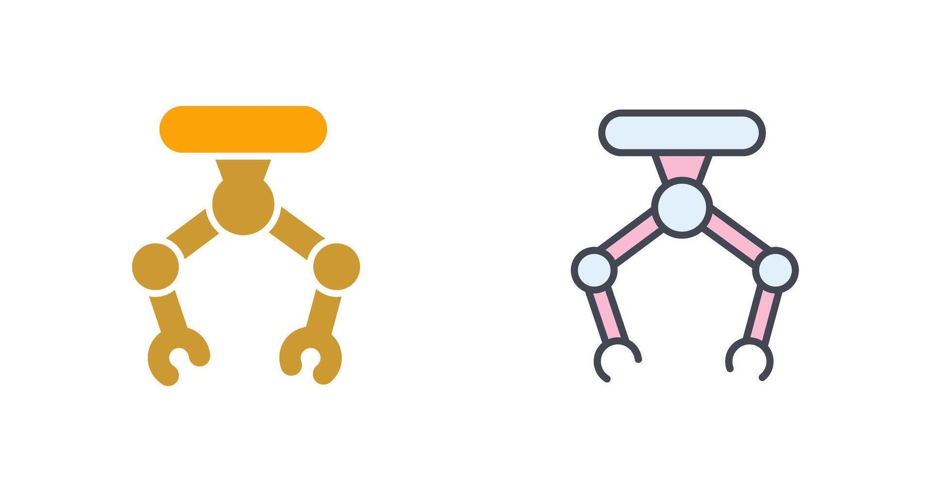 Industrial Robot II Icon Design vector