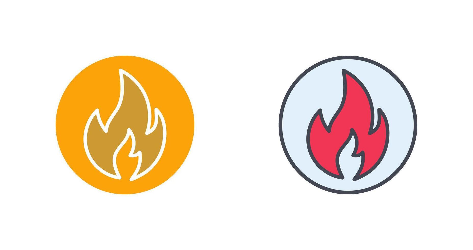 Fire Icon Design vector