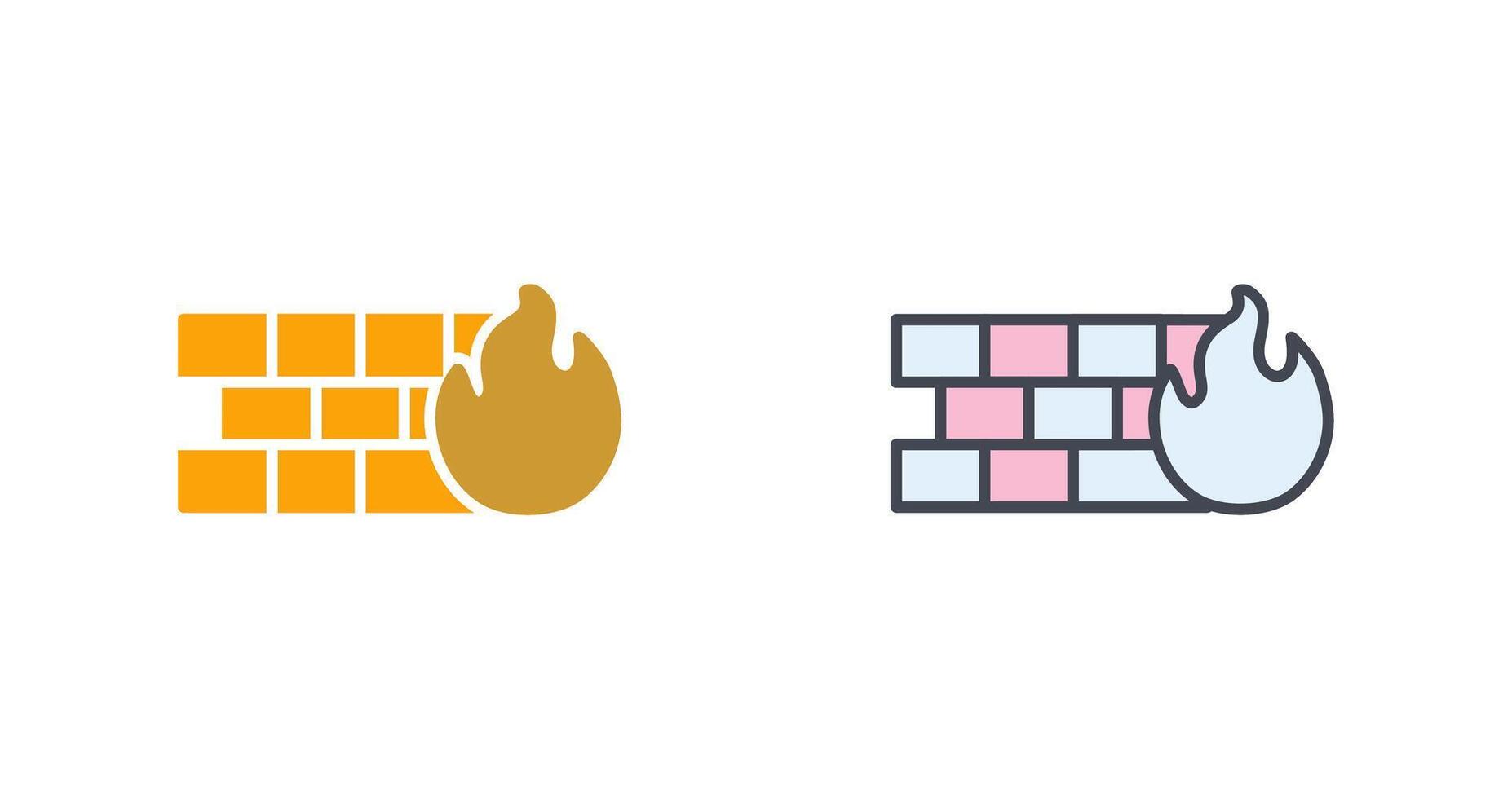 Firewall Icon Design vector