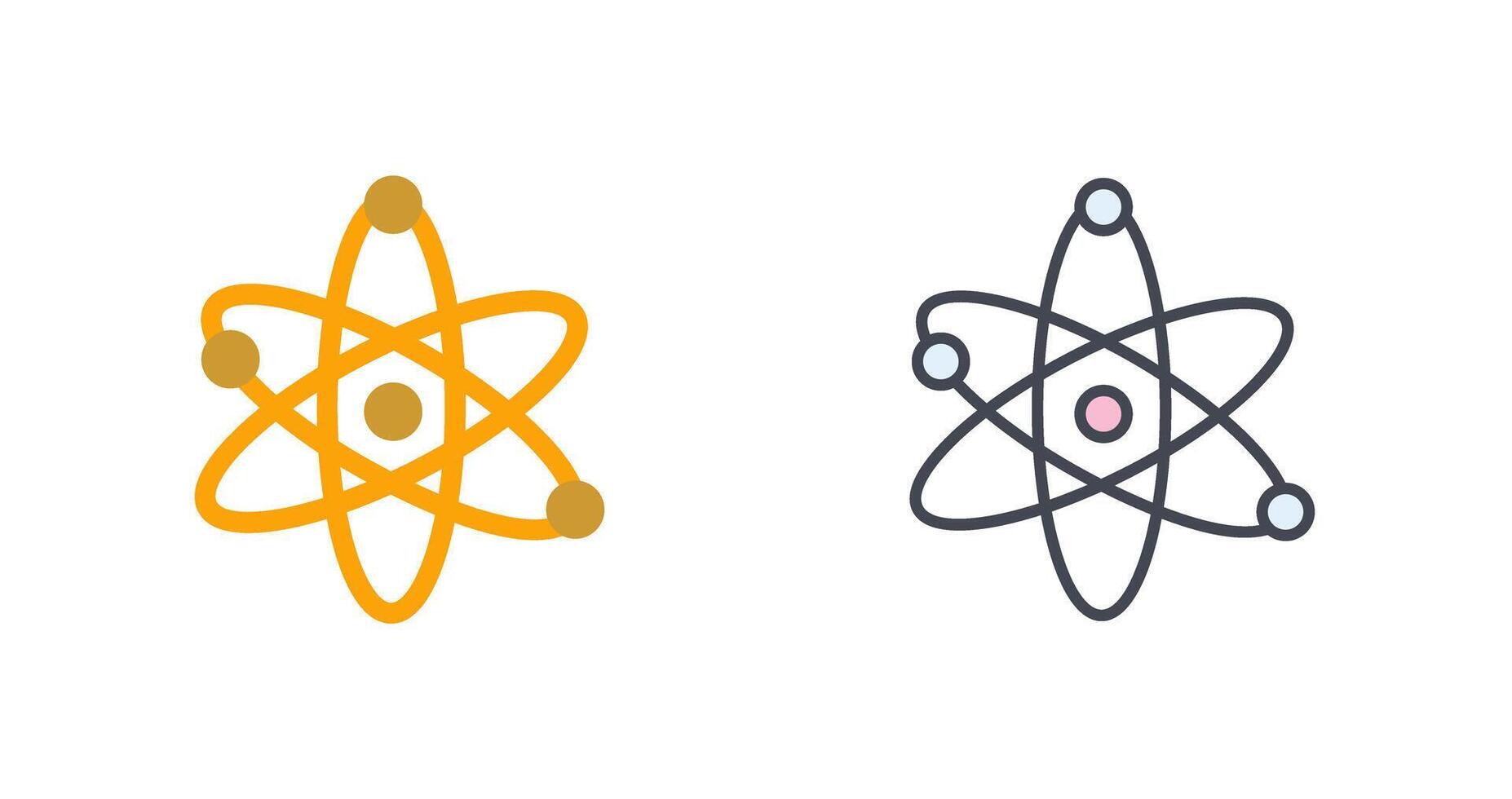 Atom Icon Design vector