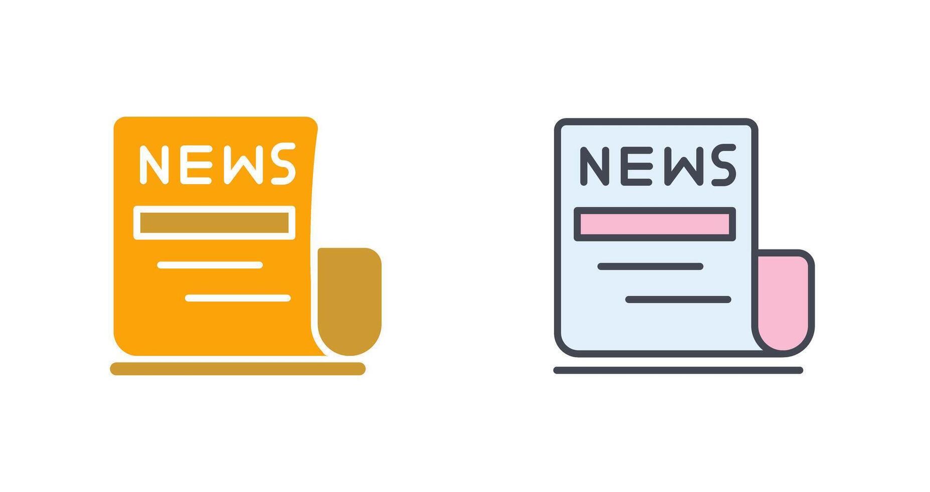 Newspaper Icon Design vector