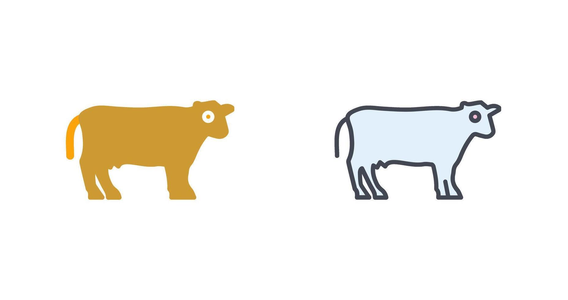 vacas icono diseño vector