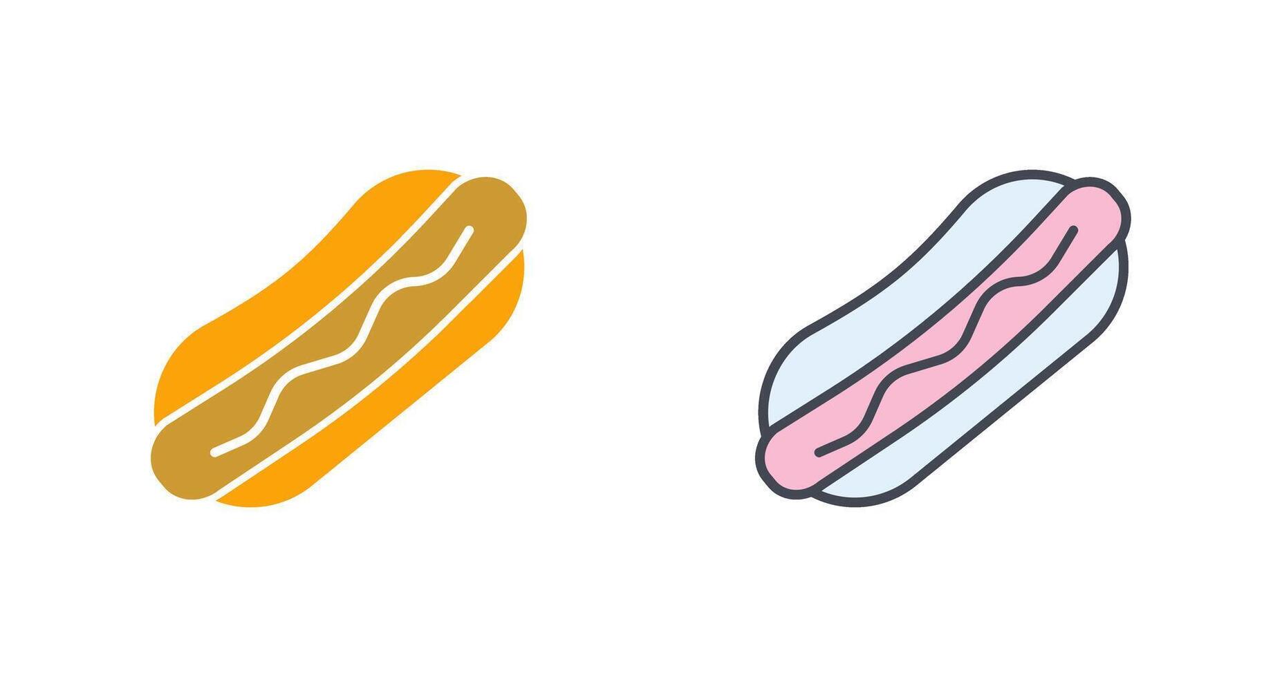 Hotdog Icon Design vector