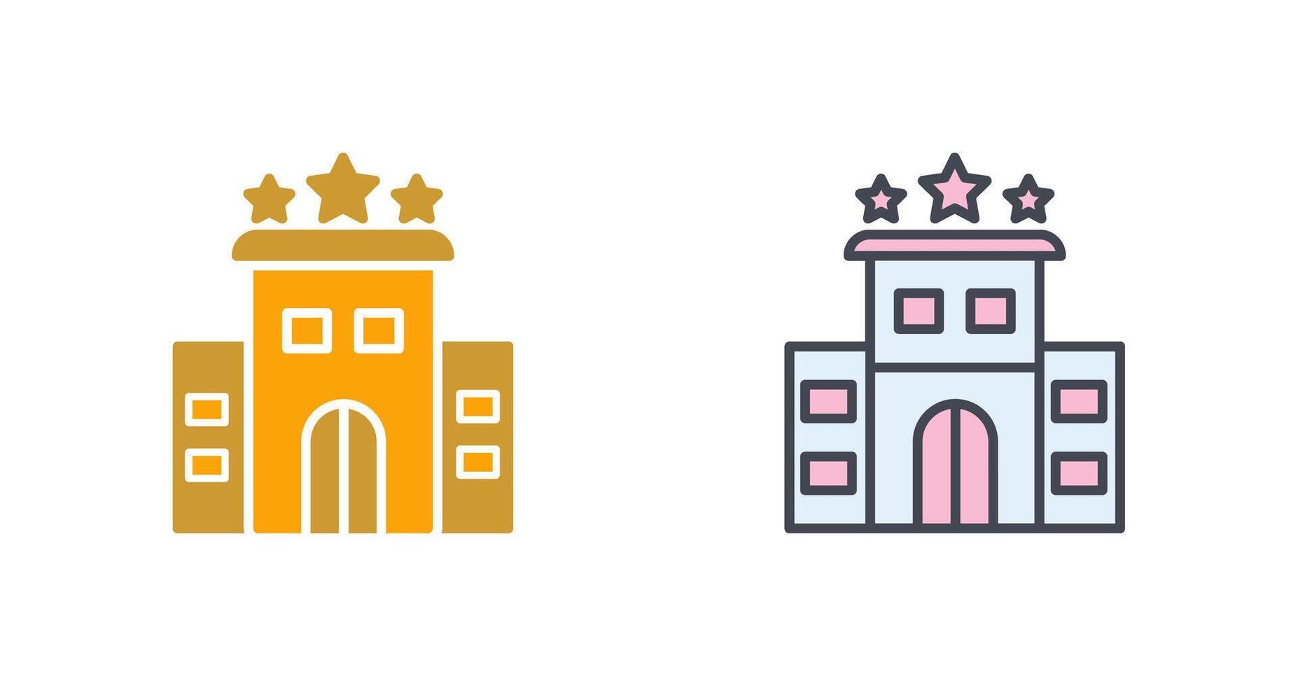 diseño de icono de hotel vector