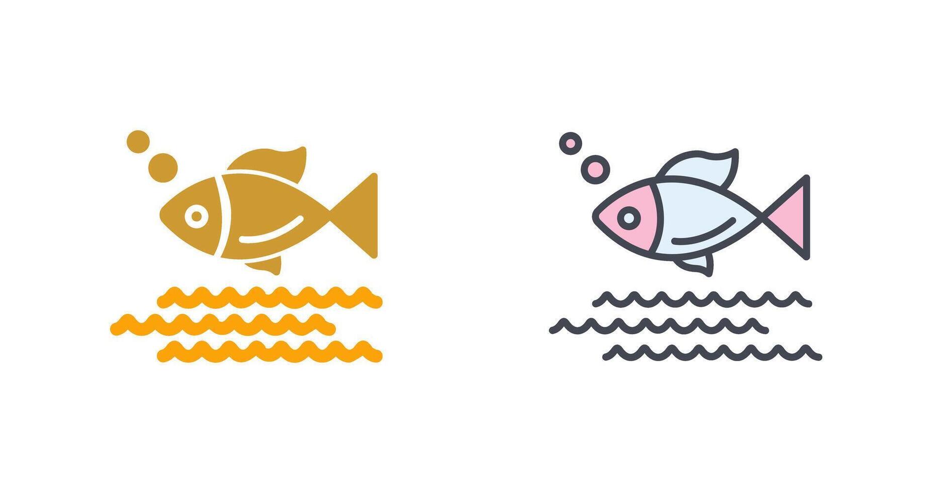 diseño de icono de pescado vector