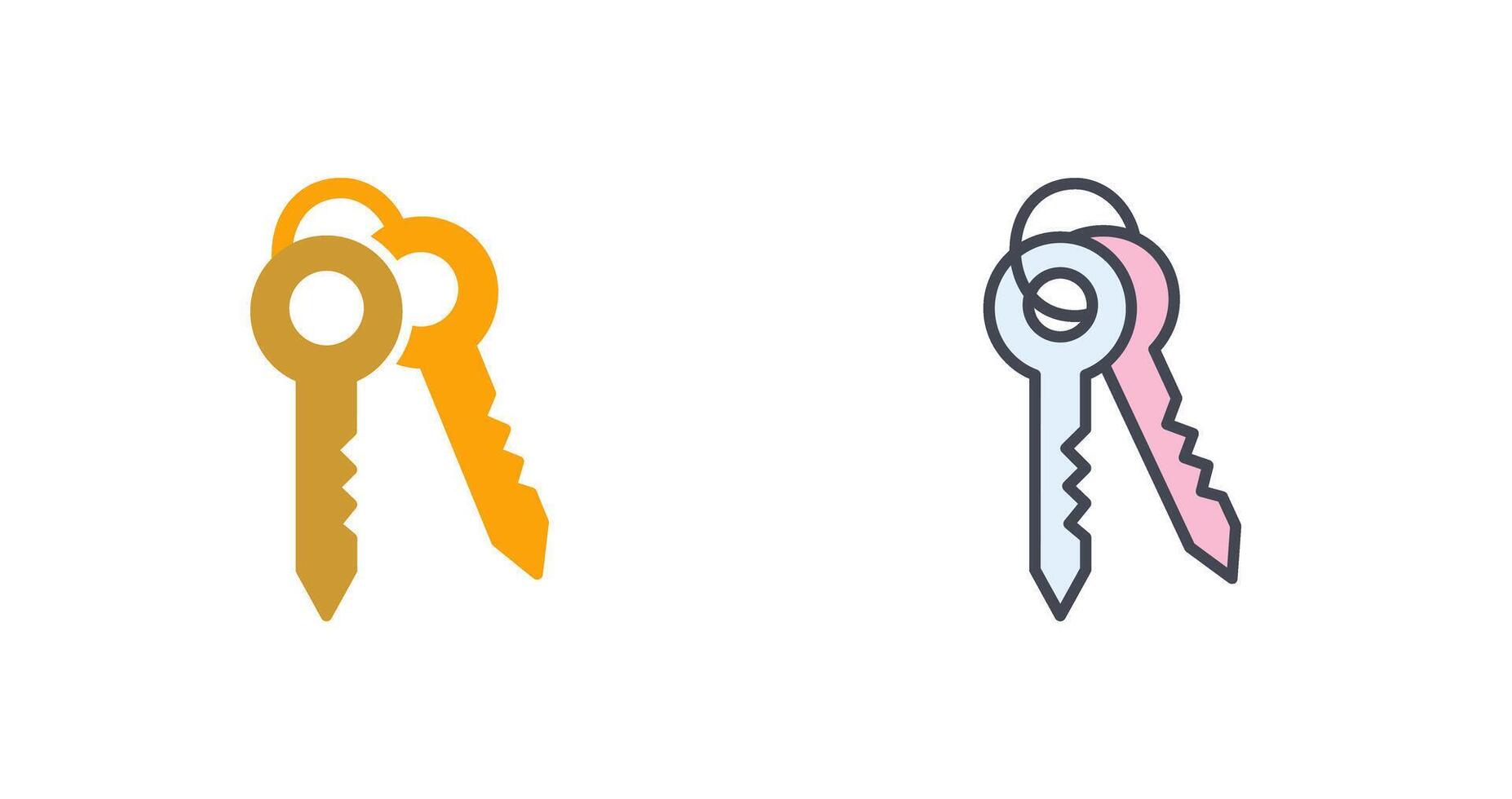 Keys Icon Design vector