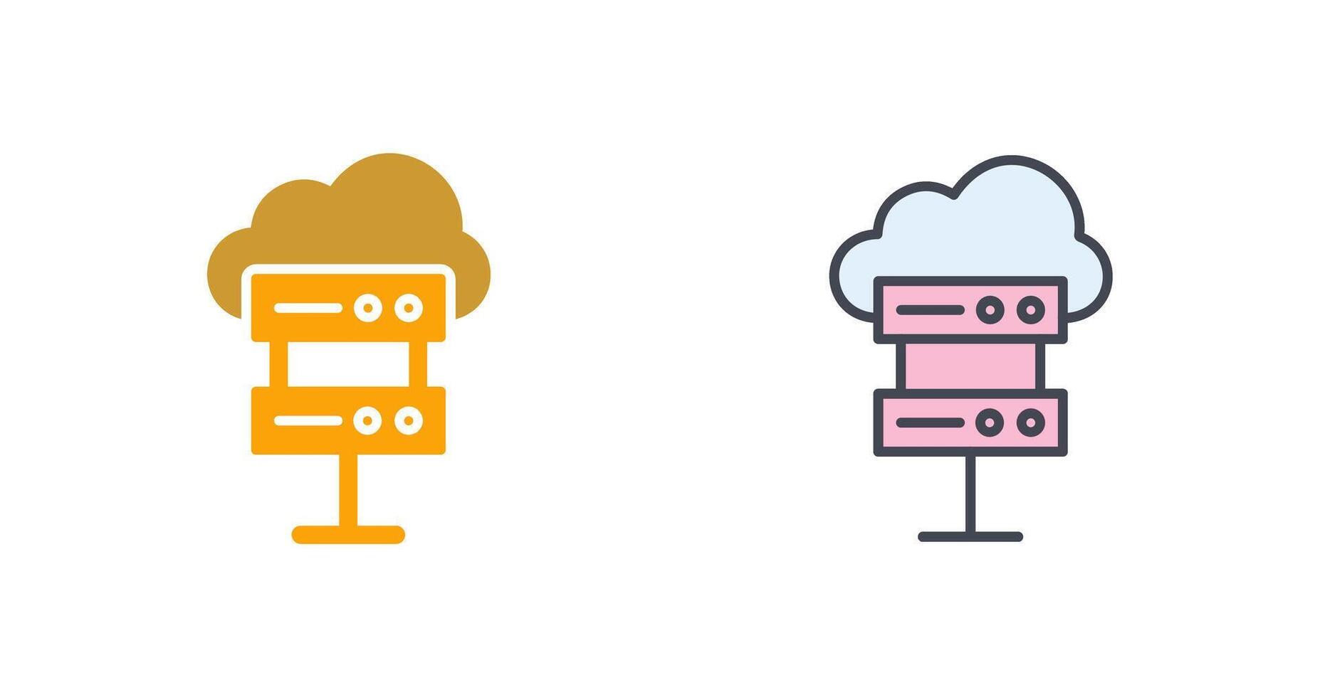 Hosting Icon Design vector