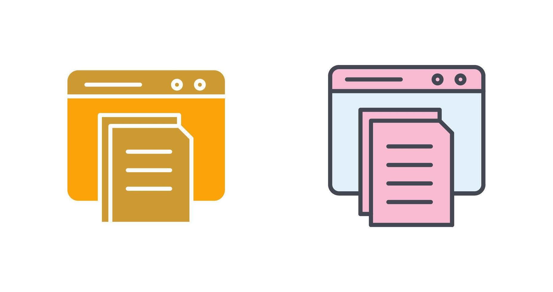 Document Icon Design vector