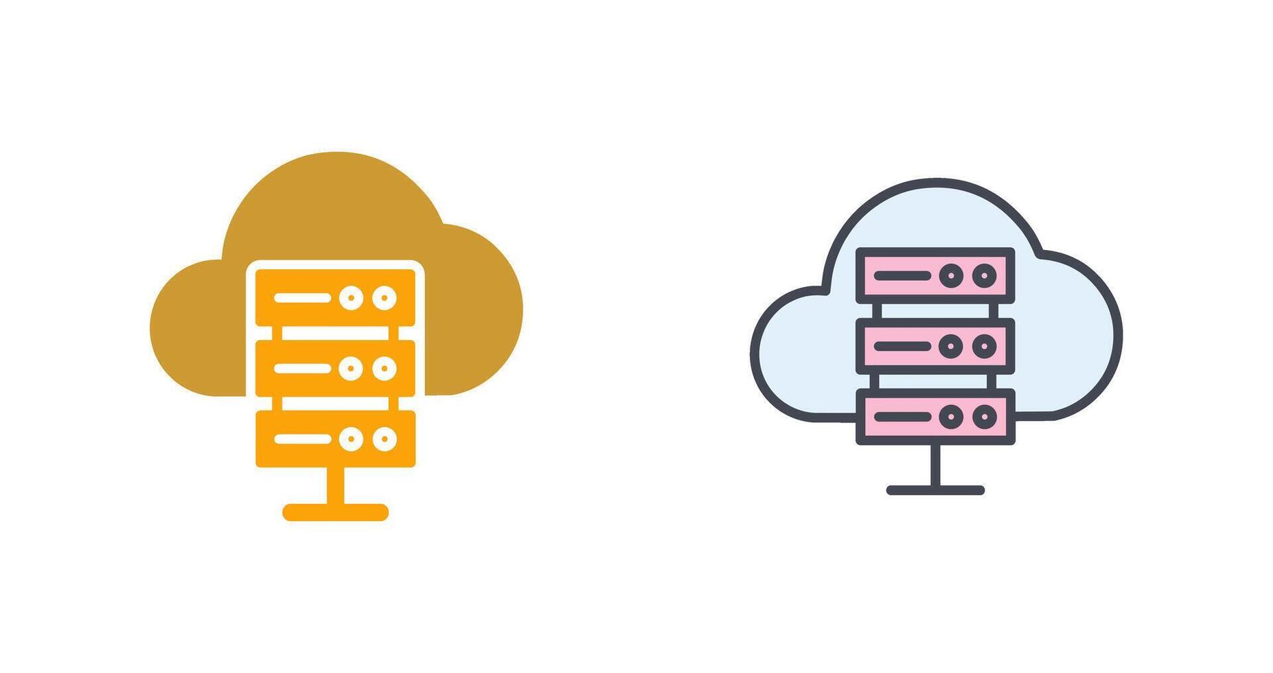 Hosting Icon Design vector