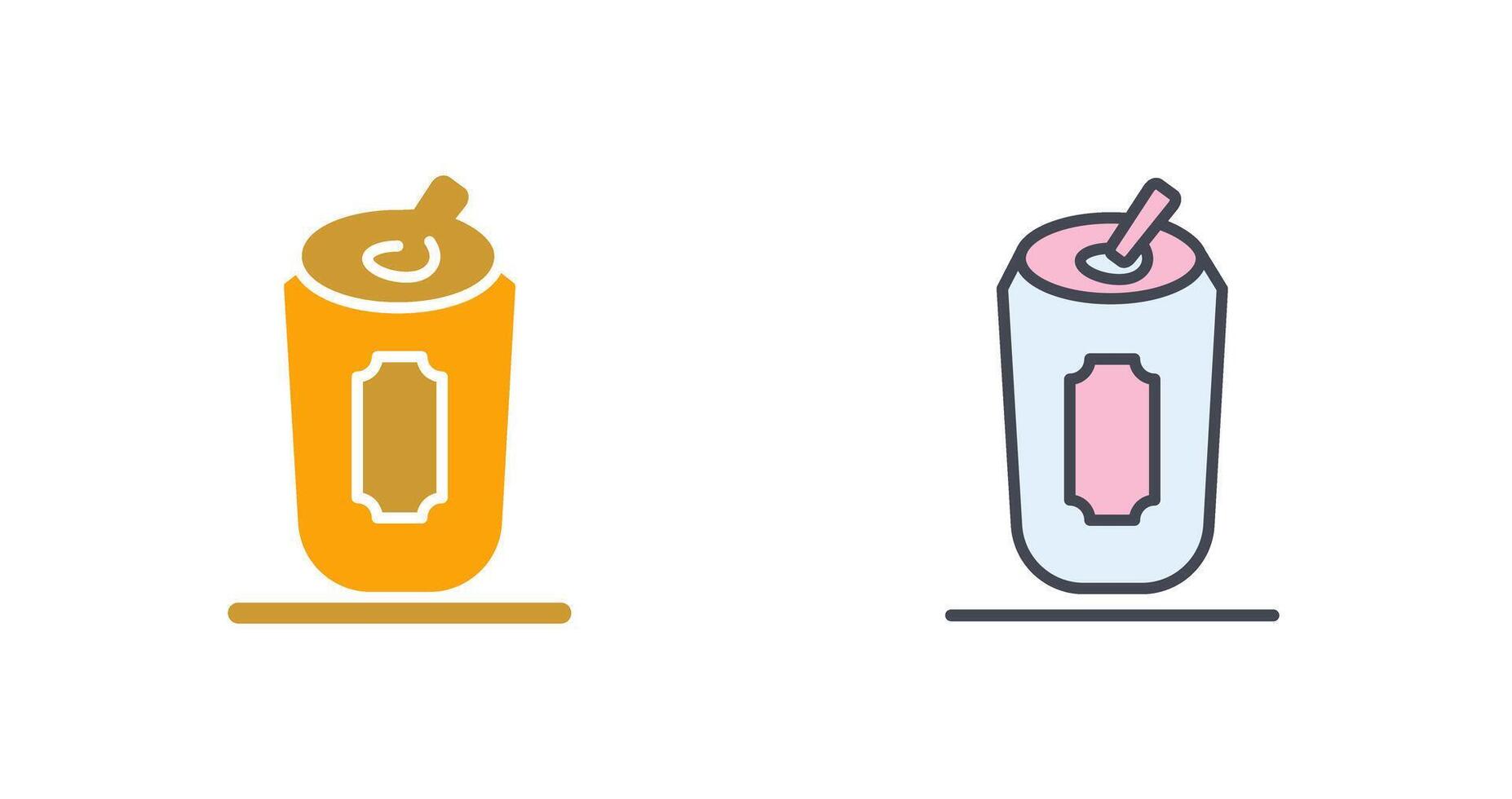 Beer Can Icon Design vector