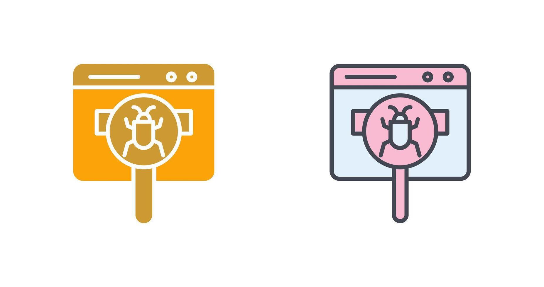 Web Bug Icon Design vector