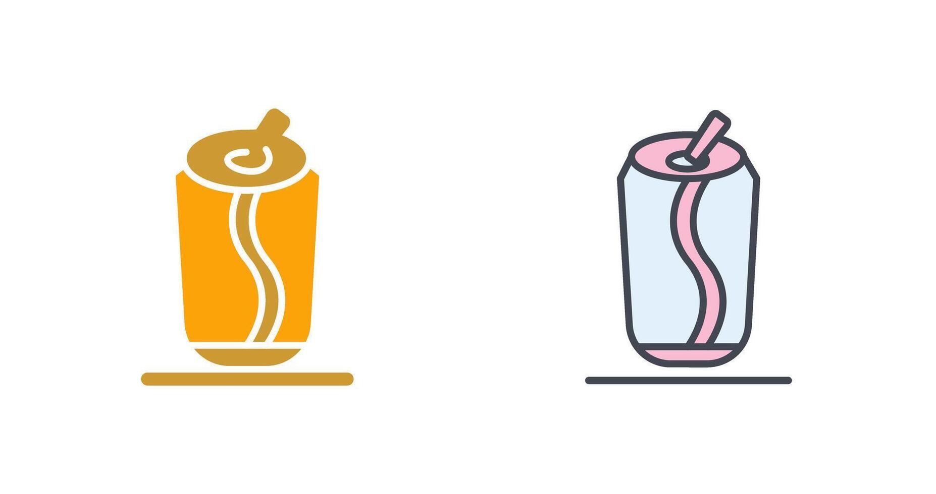 Soda Can Icon Design vector