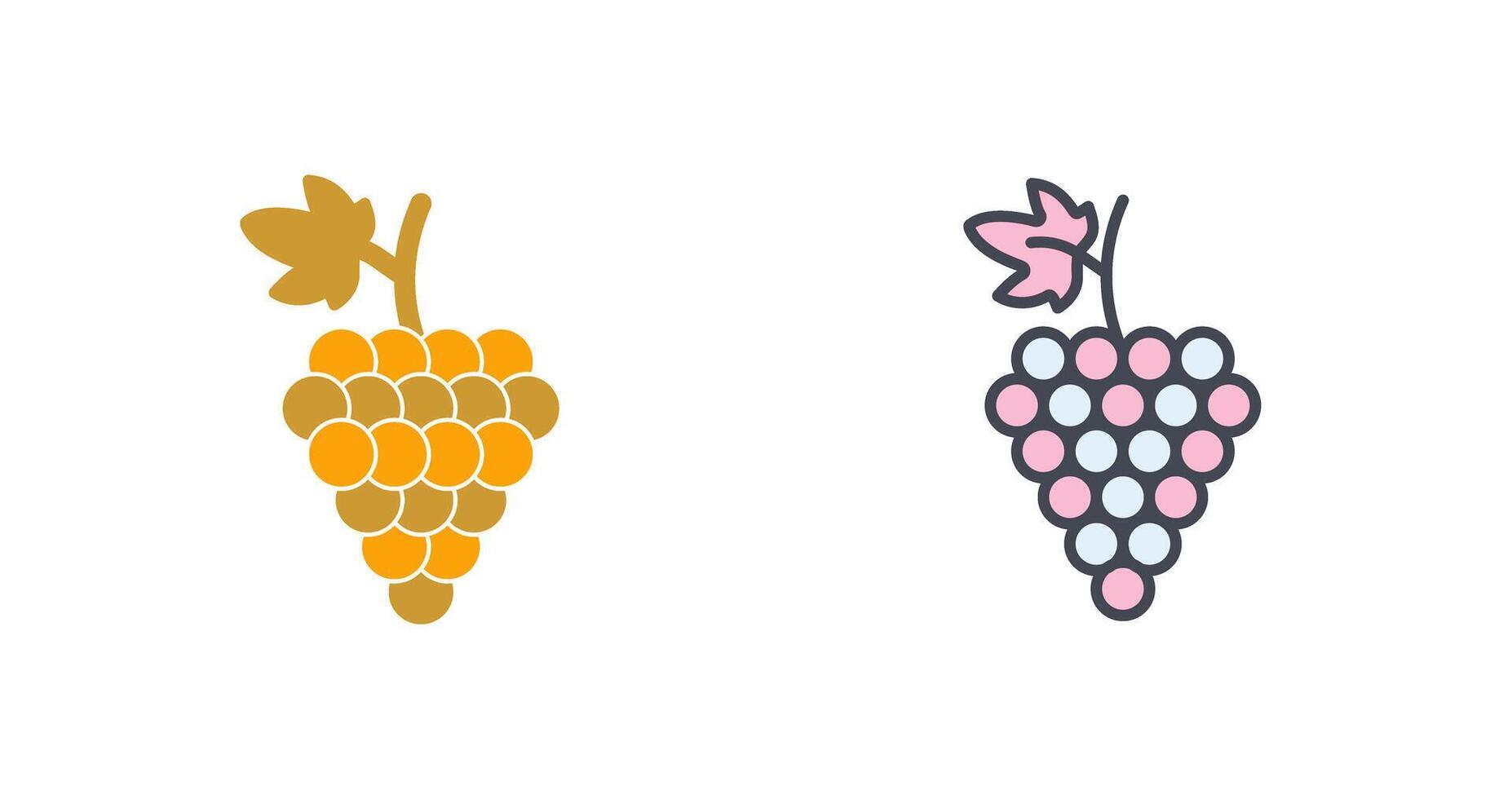 diseño de icono de uvas vector