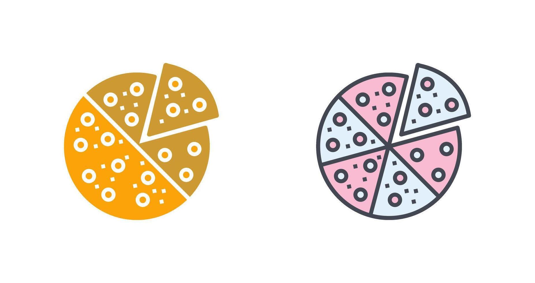 Pizza Slice Icon Design vector