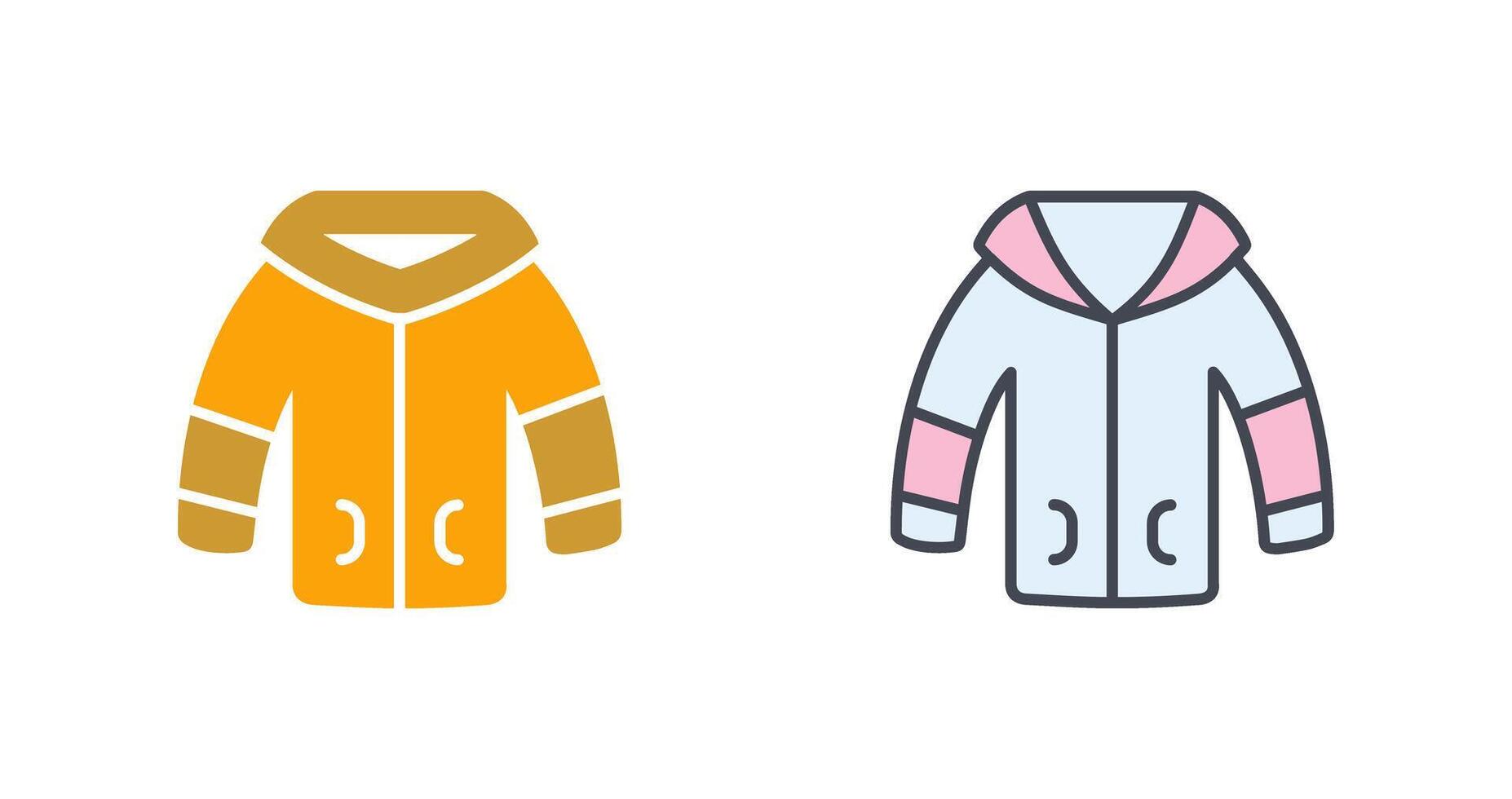 invierno chaqueta icono diseño vector