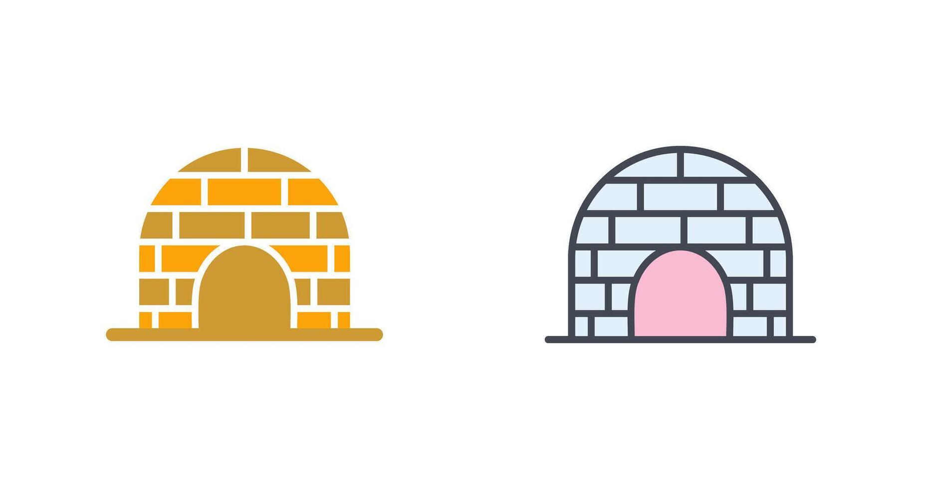 Igloo Icon Design vector