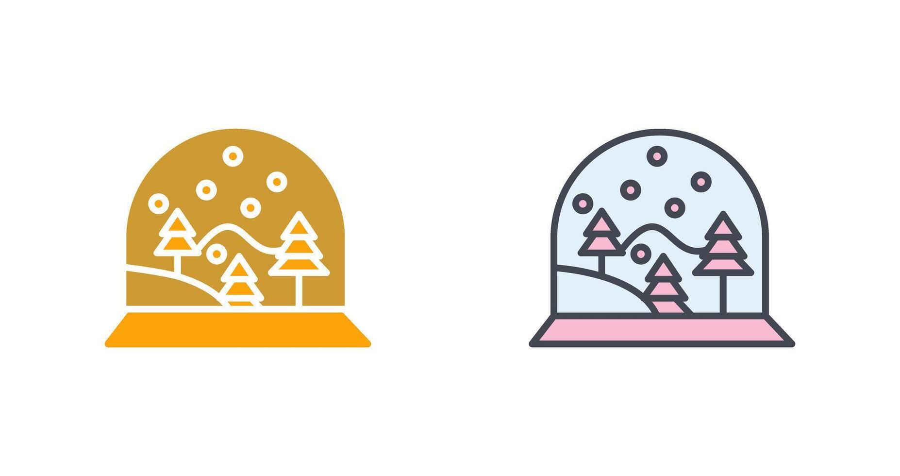 Snow Globe Icon Design vector