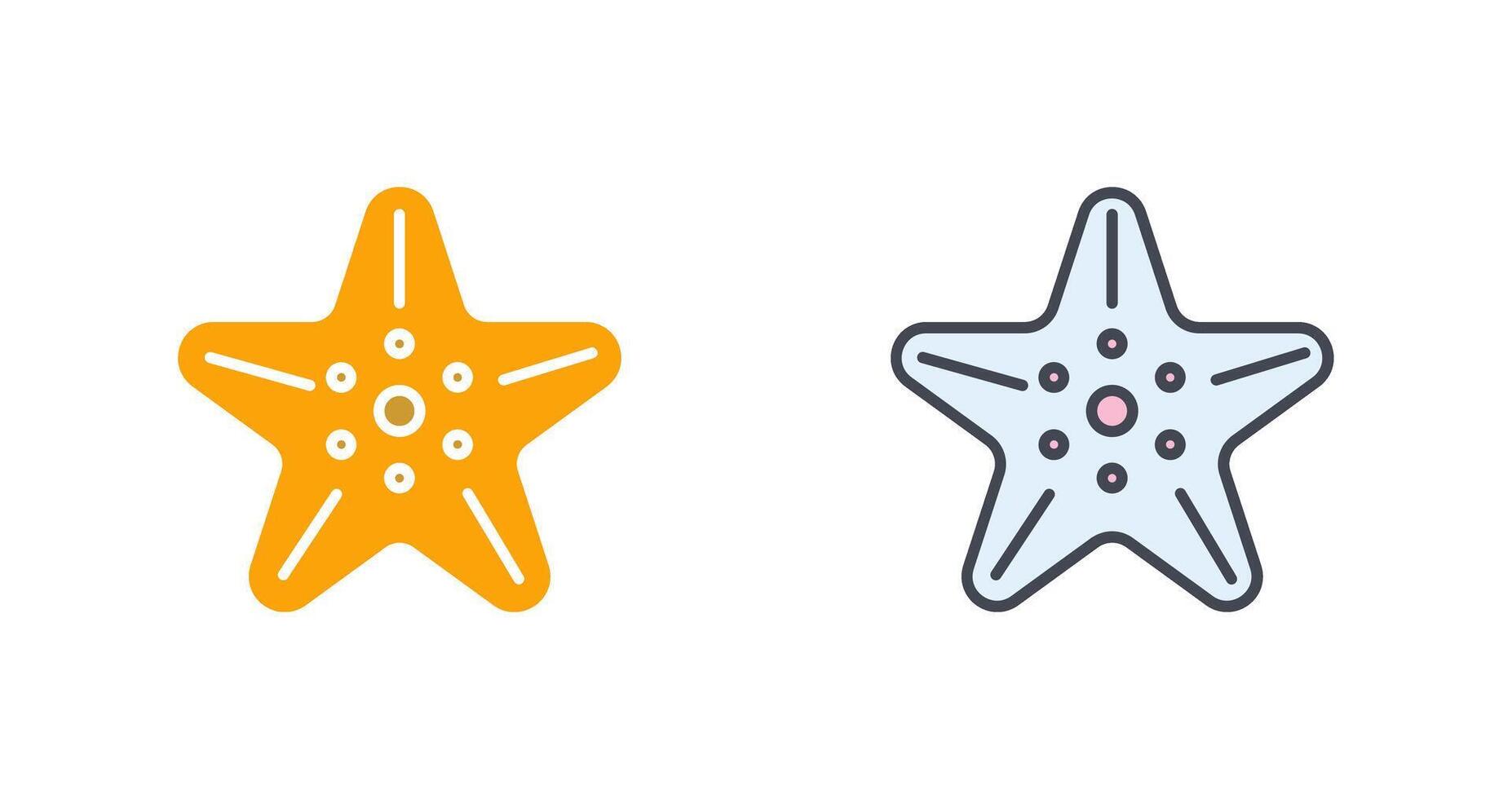 Starfish Icon Design vector