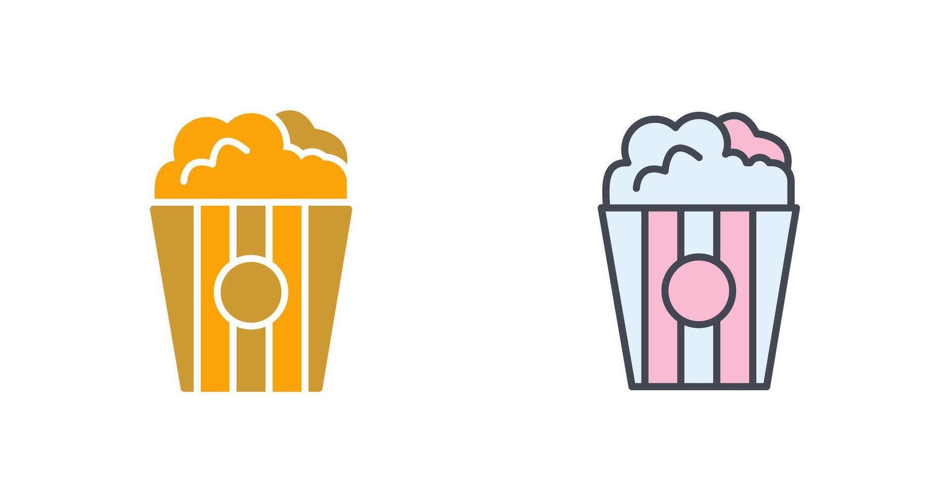Popcorn Icon Design vector