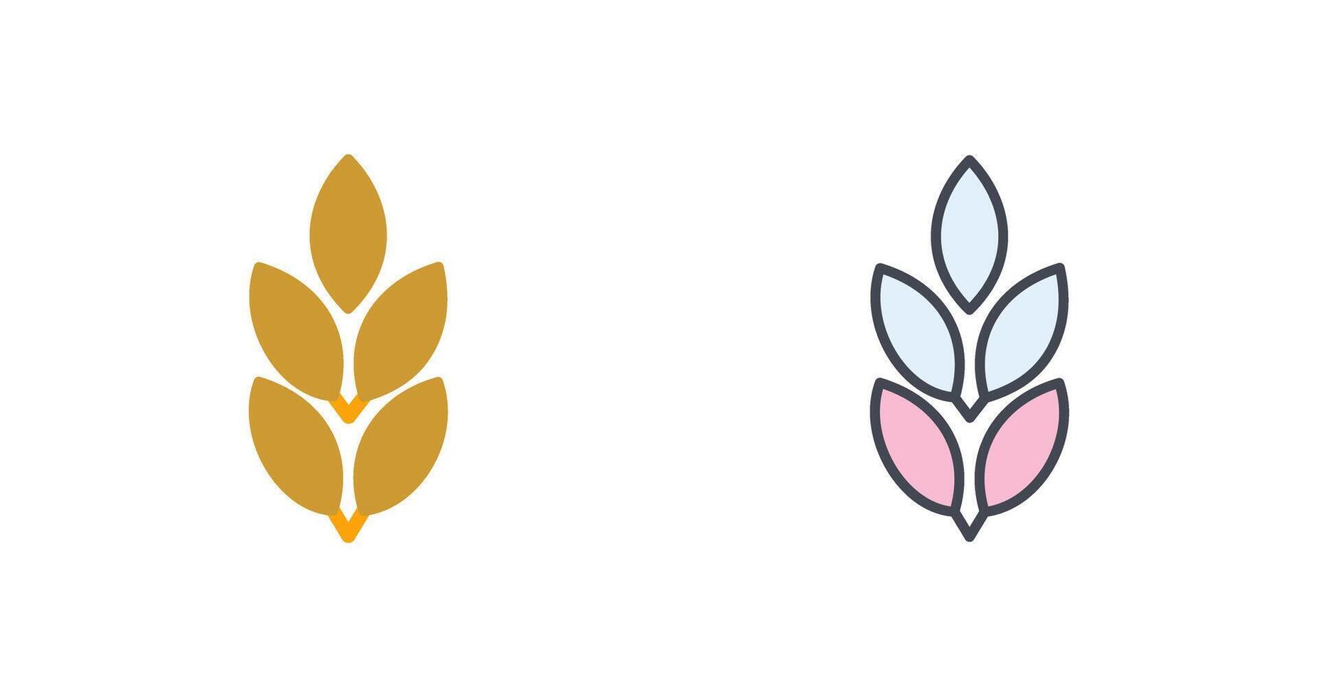 Wheat Icon Design vector