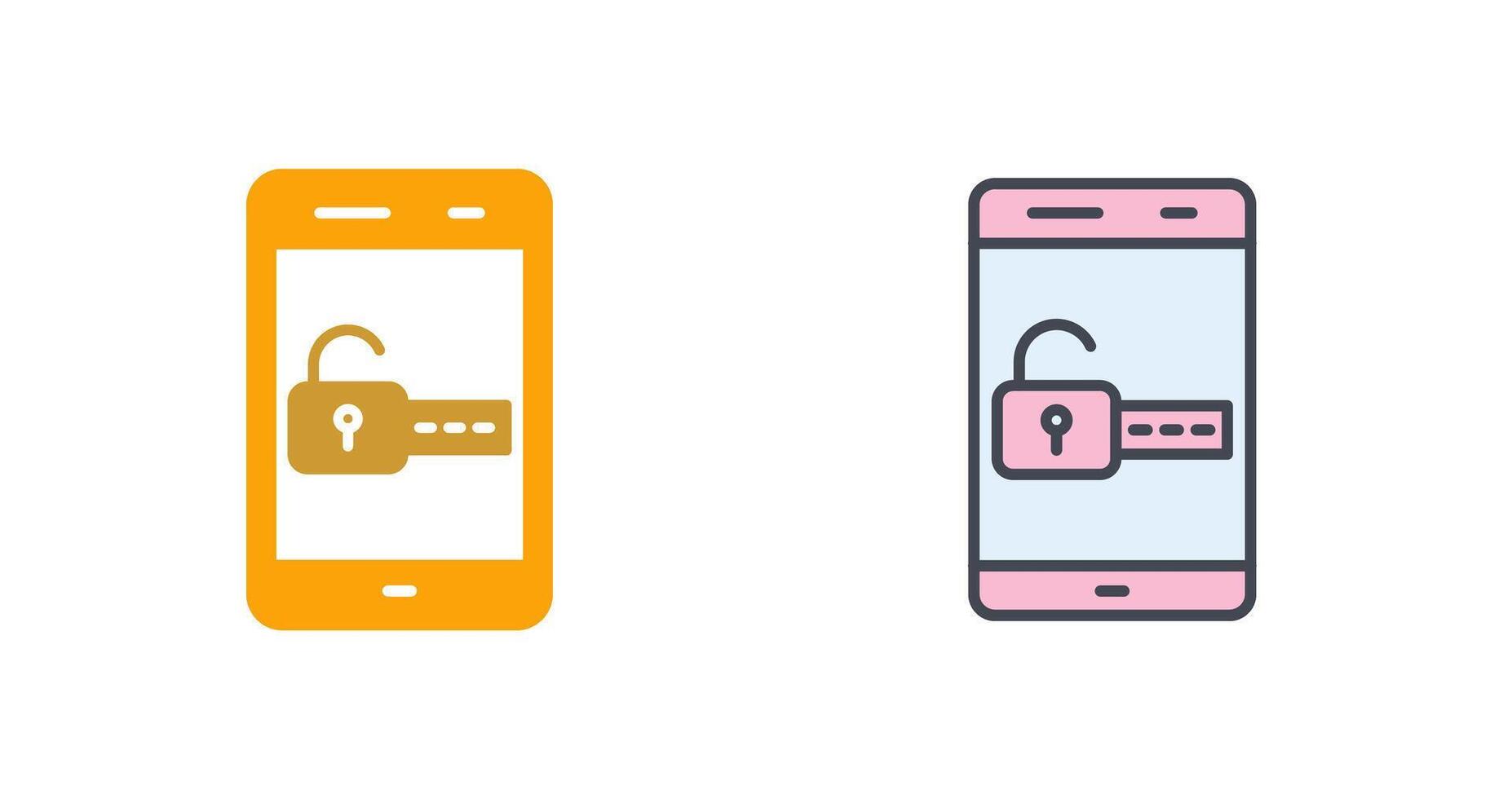 Unlock Icon Design vector