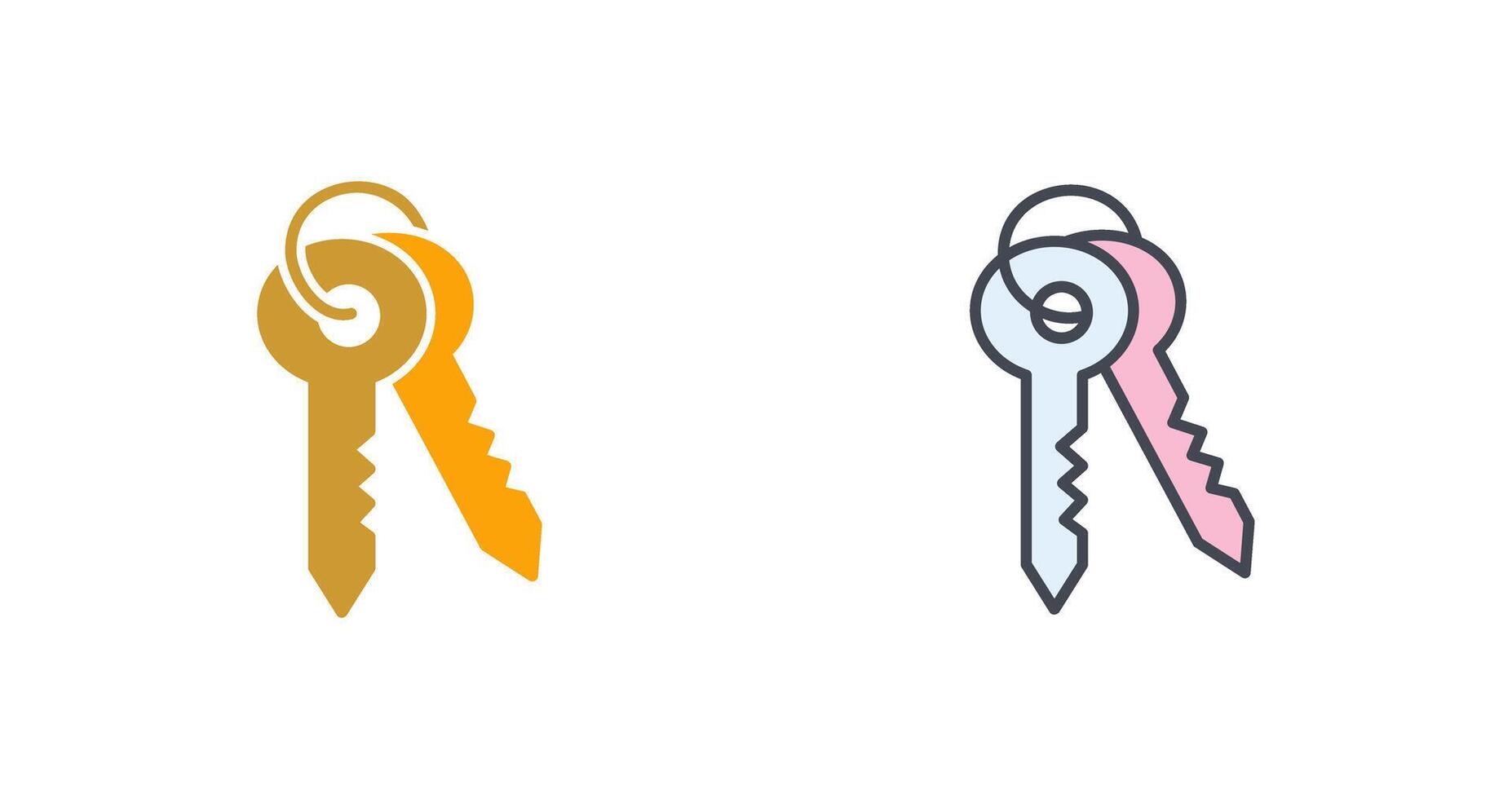 House Key Icon Design vector
