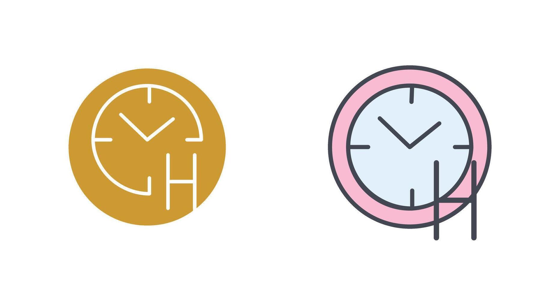 Happy Hour Icon Design vector