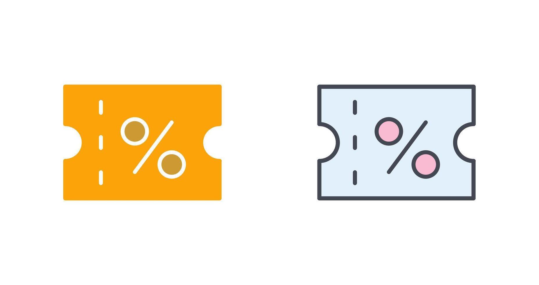 Coupon Icon Design vector