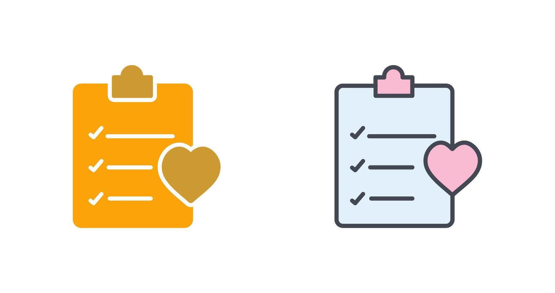 Wishlist Icon Design vector