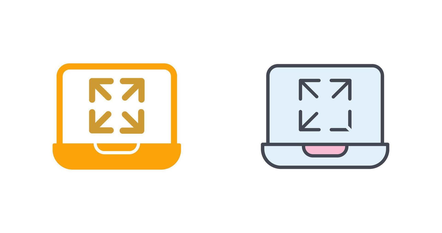 Maximize Icon Design vector