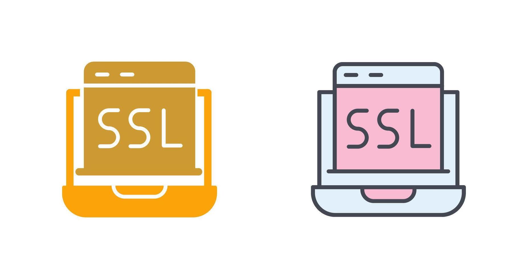 SSL Icon Design vector