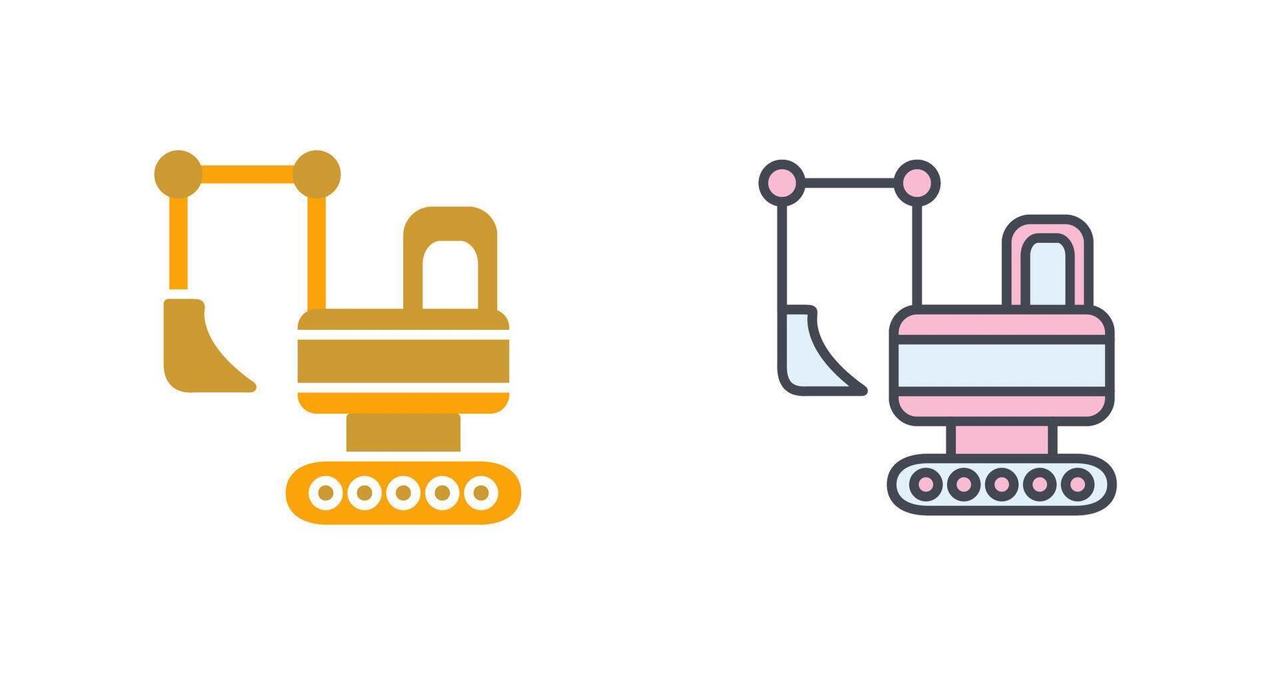 Heavy Machinery Icon Design vector