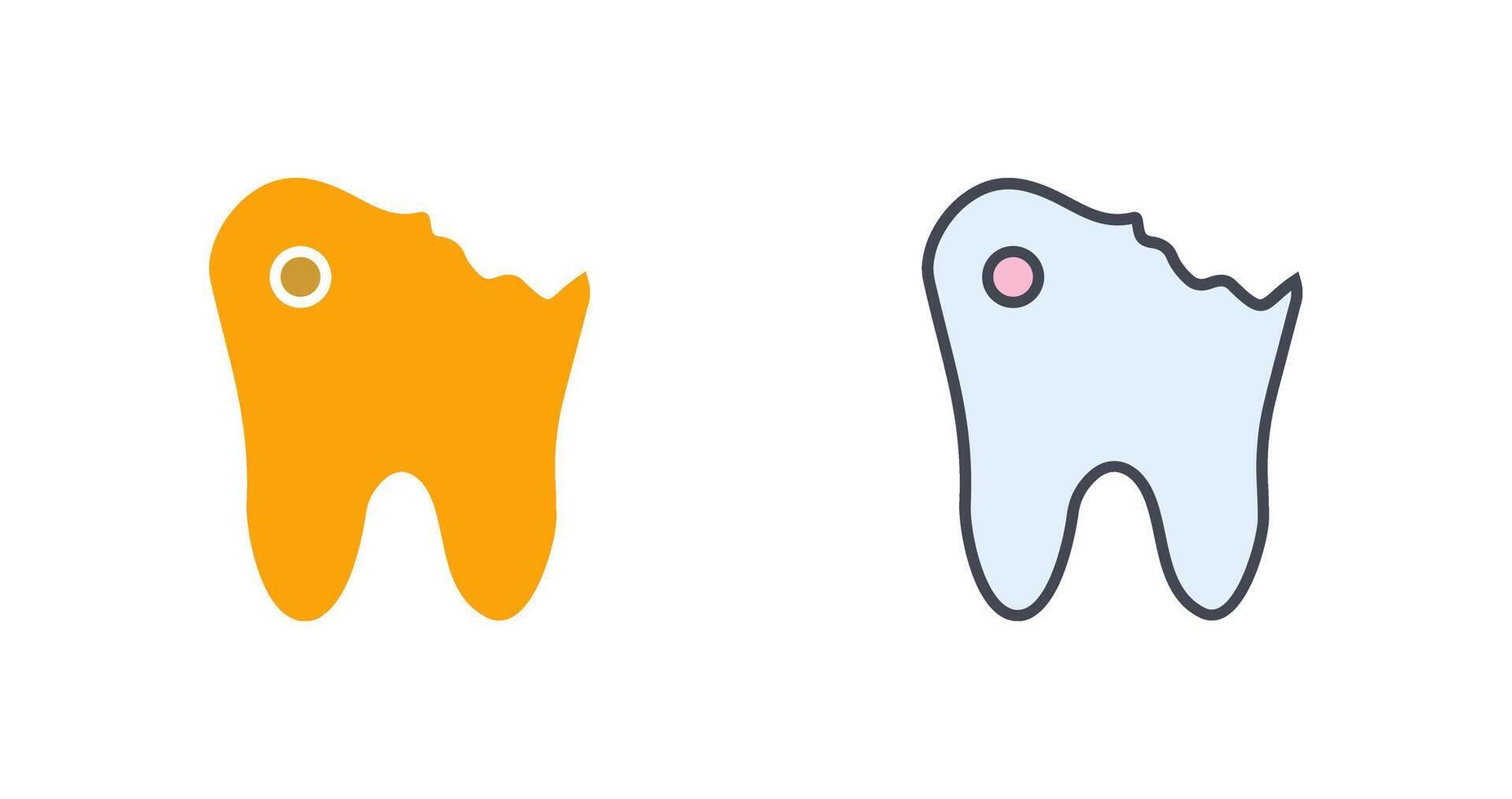 caries icono diseño vector