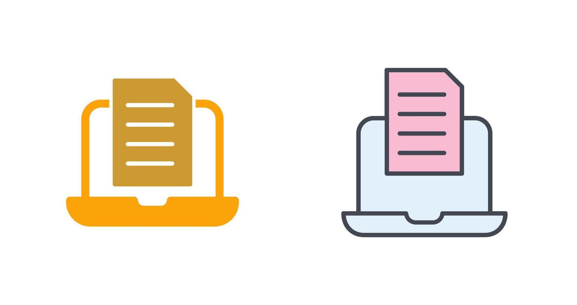 Document Icon Design vector